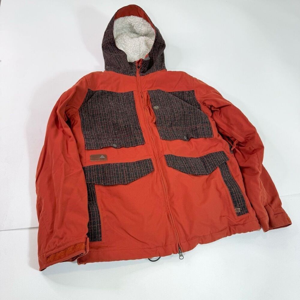 Burton Jacket Coat Mens Small Hemisphere Brimstone Boucle‎ Ski Snowboard